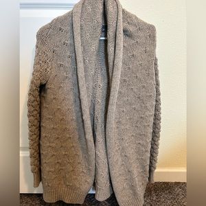 Vince. Tuck Stitch Yak Wool Chunky Cardigan